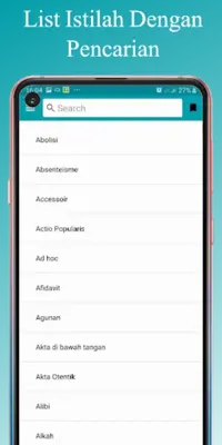 Kamus Istilah Hukum android App screenshot 3